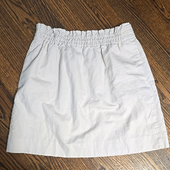 🌟7/25$ J Crew Linen-Cotton Blend City Skirt - Picture 4 of 9